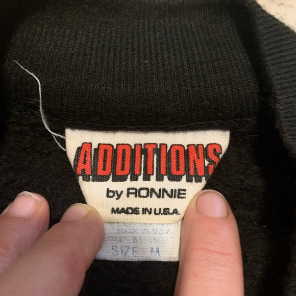 Vtg 80s/90s Additions by Ronnie Black Ciao Graphic Sweatshirt M - Picture 3 of 7